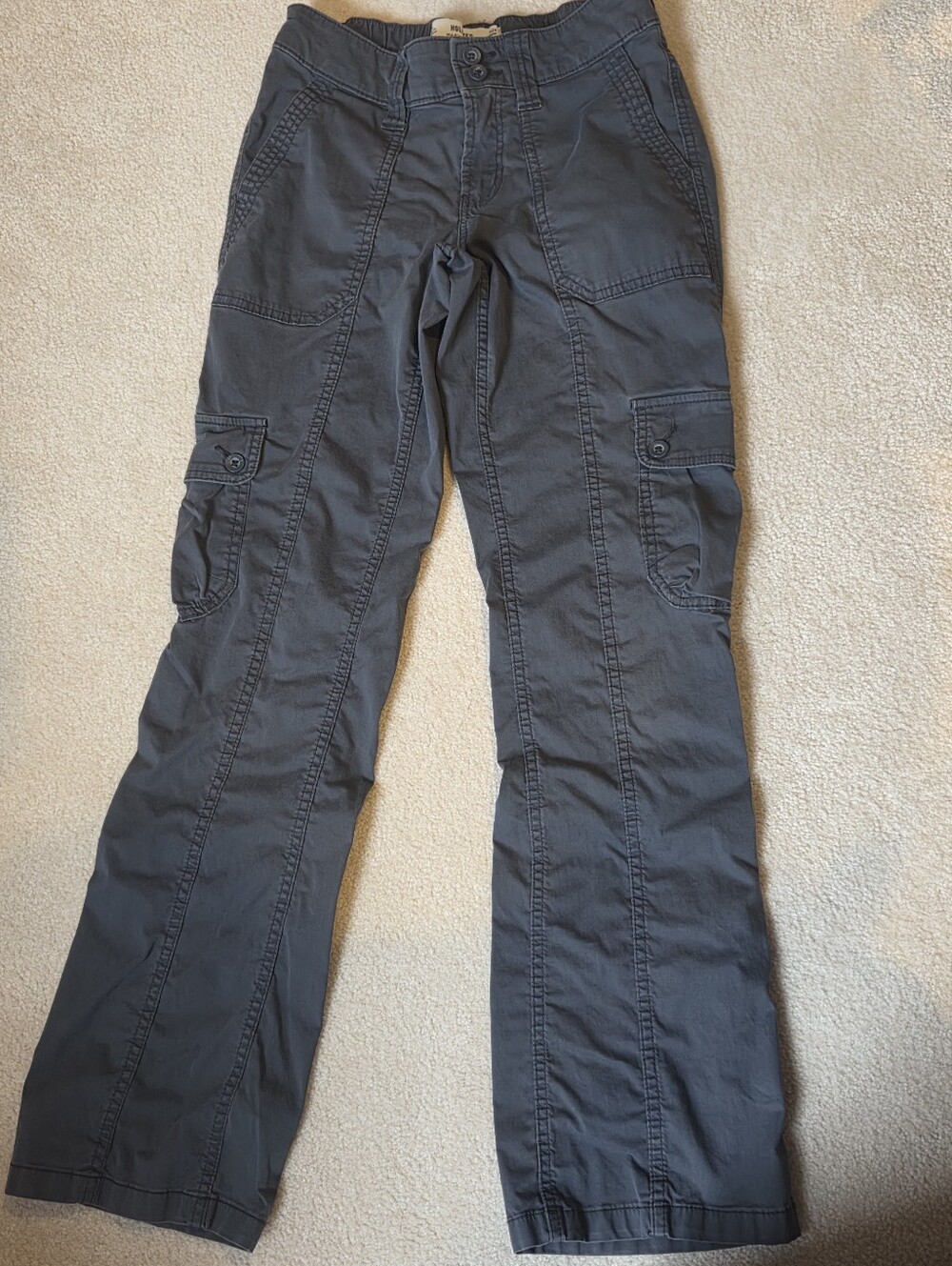 Hollister low-rise bootcut cargo pants